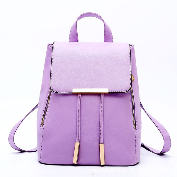 Small PU Leather Mini Backpack-Backpacks-Innovato Design-Purple-Innovato Design