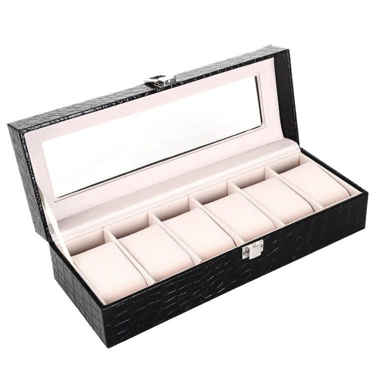 Black Leather Watch and Jewelry Storage Box-Watch Box-Innovato Design-Innovato Design