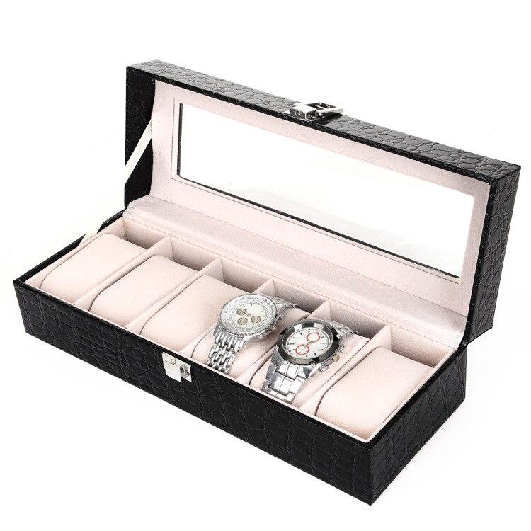 Black Leather Watch and Jewelry Storage Box-Watch Box-Innovato Design-Innovato Design