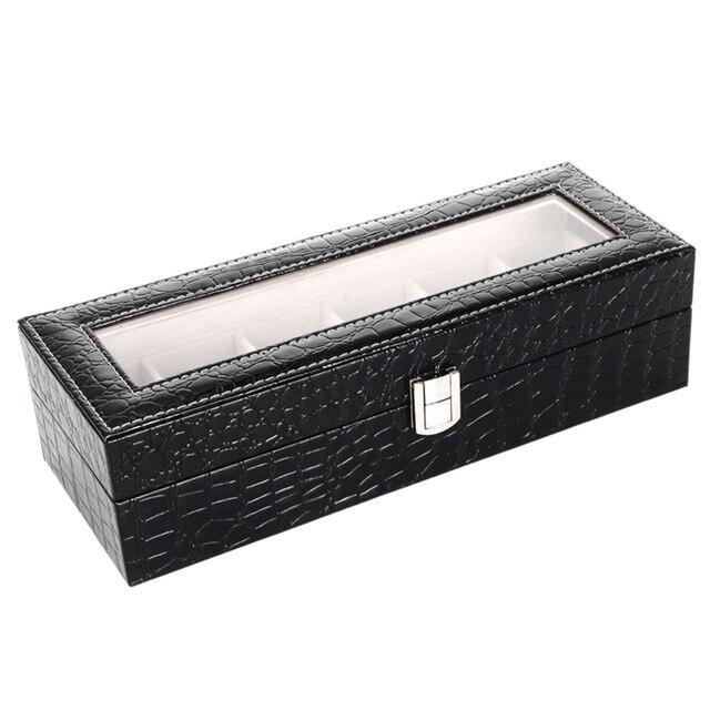 Black Leather Watch and Jewelry Storage Box-Watch Box-Innovato Design-Innovato Design