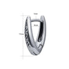 316L Stainless Steel V Shape Punk Hoop Earrings-Earrings-Innovato Design-Innovato Design