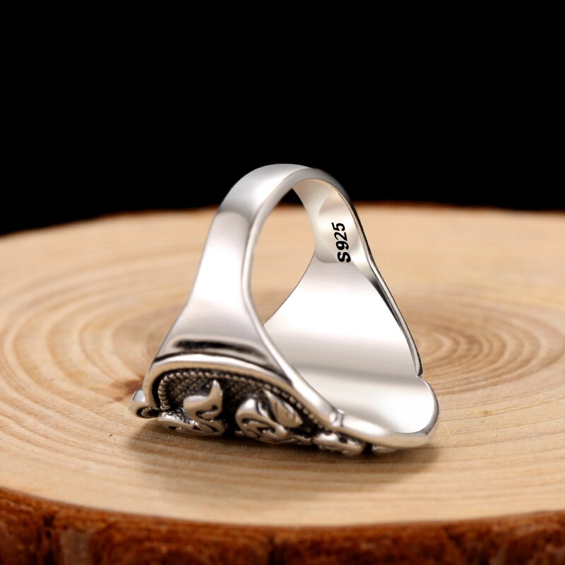 Treasure Umbrella 925 Sterling Silver Vintage Hip-hop Ring-Rings-Innovato Design-6.5-Innovato Design