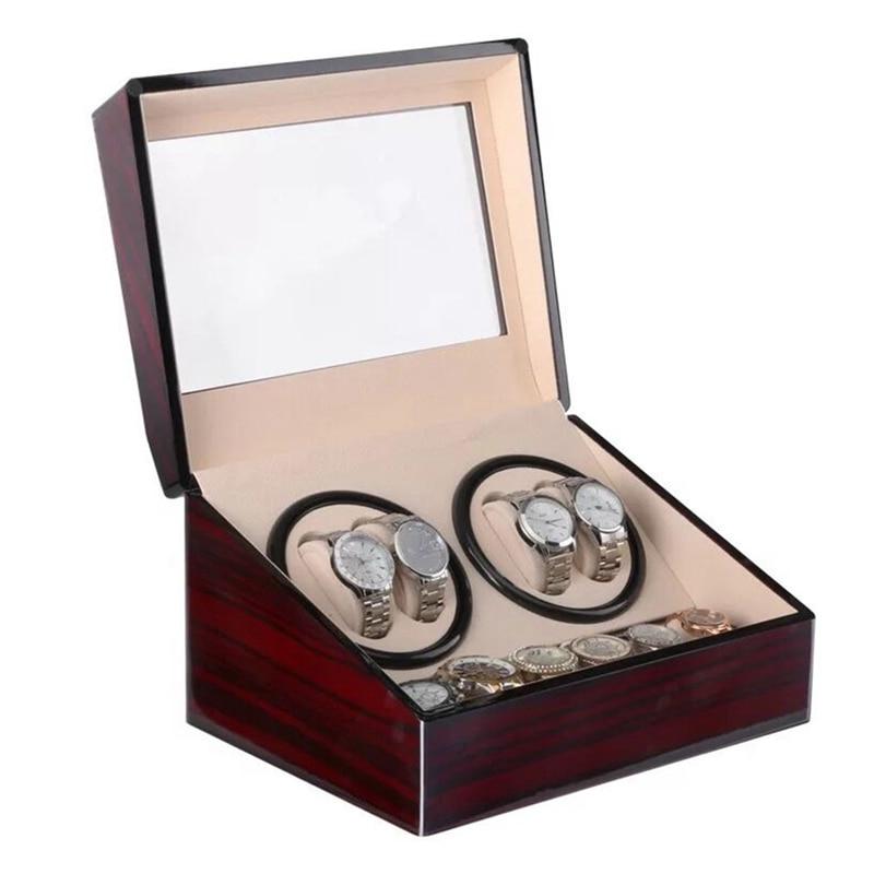 Dark Brown Automatic Mechanical Watch Winders Storage Box-Watch Box-Innovato Design-Innovato Design