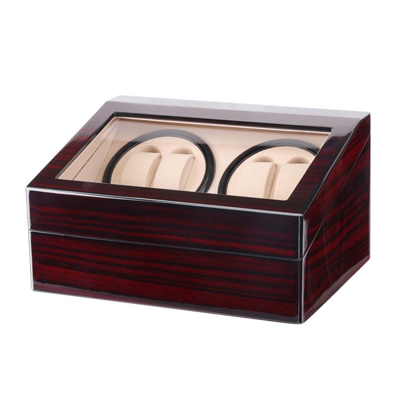 Dark Brown Automatic Mechanical Watch Winders Storage Box-Watch Box-Innovato Design-Innovato Design