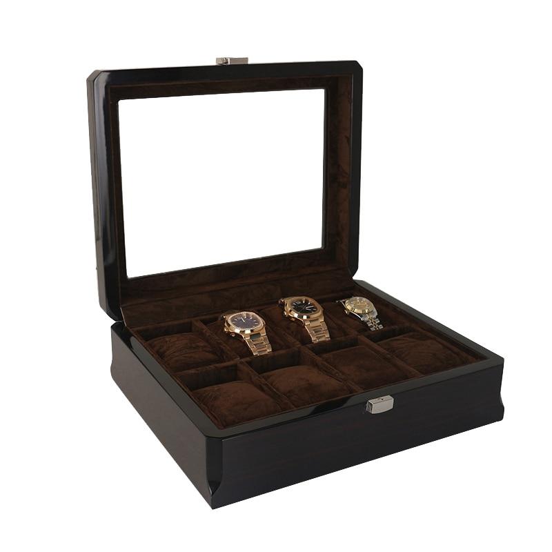 Black Handmade Wood Watch and Jewelry Storage Box-Watch Box-Innovato Design-Innovato Design