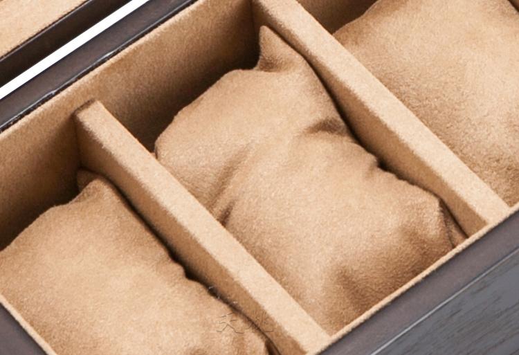 5 Slot Antique Brown Wood Watch and Jewelry Storage Box with Window-Watch Box-Innovato Design-Brown-Innovato Design