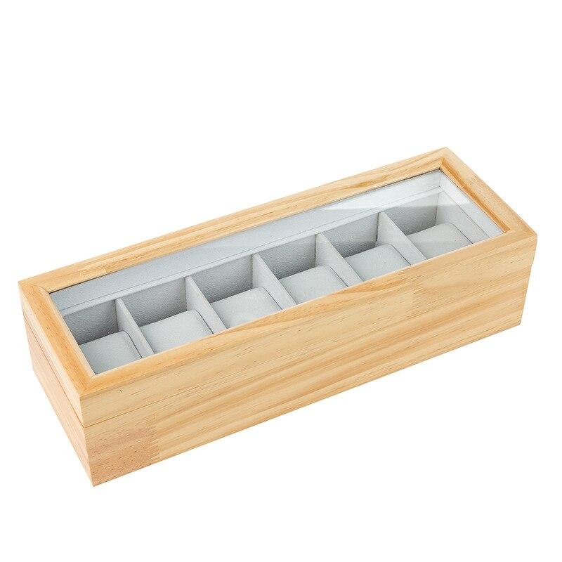 Light Brown Luxury Solid Wood Watch and Jewelry Box-Watch Box-Innovato Design-Innovato Design