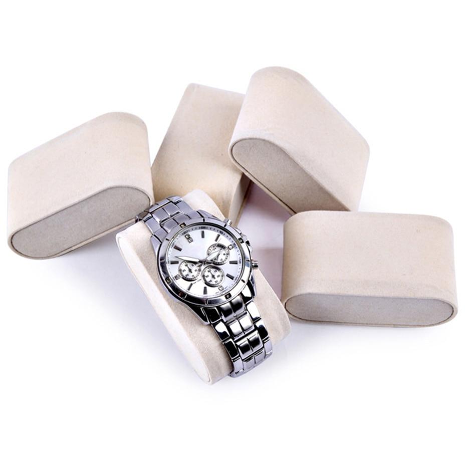 Burgundy Striped Leather Watch and Jewelry Display Storage Box-Watch Box-Innovato Design-Brown-Innovato Design