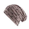 Scribbled Letters Style Cotton Beanie or Skullie