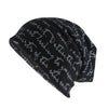 Scribbled Letters Style Cotton Beanie or Skullie