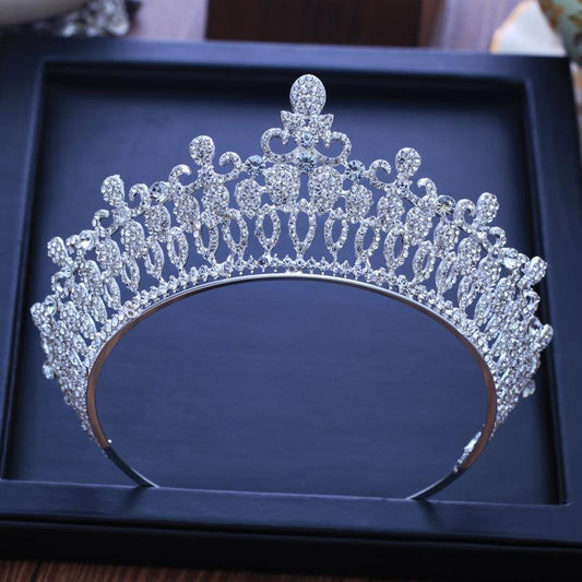 Baroque Princess Queen Crystal Crowns for Women-Crowns-Innovato Design-Champagne-Innovato Design