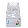 Women’s Transparent Waterproof Travel Backpack-clear backpack-Innovato Design-White-38x28x12cm-Innovato Design