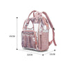 Pink Transparent Nursing Maternity Bag for Moms-clear backpack-Innovato Design-Innovato Design