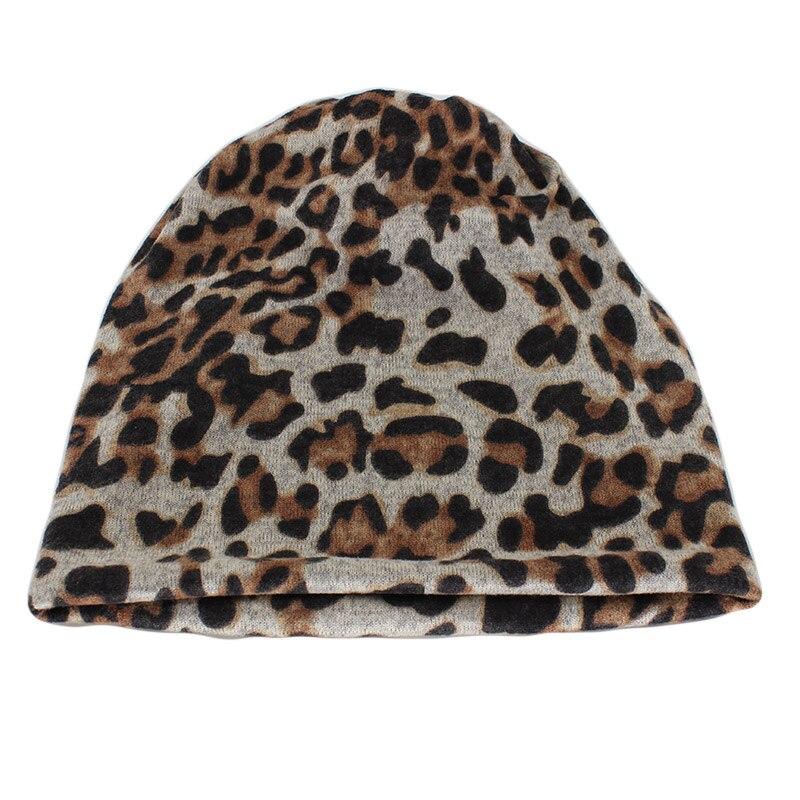 Hip-hop Leopard Print Cotton Beanie, Skullie or Scarf-Hats-Innovato Design-White-Innovato Design