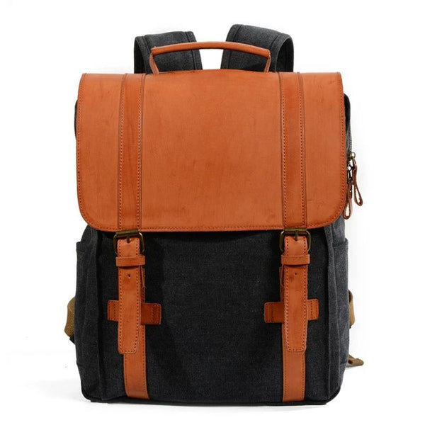 Multi-functional Waterproof Canvas Leather 20 to 35 Litre Backpack - InnovatoDesign