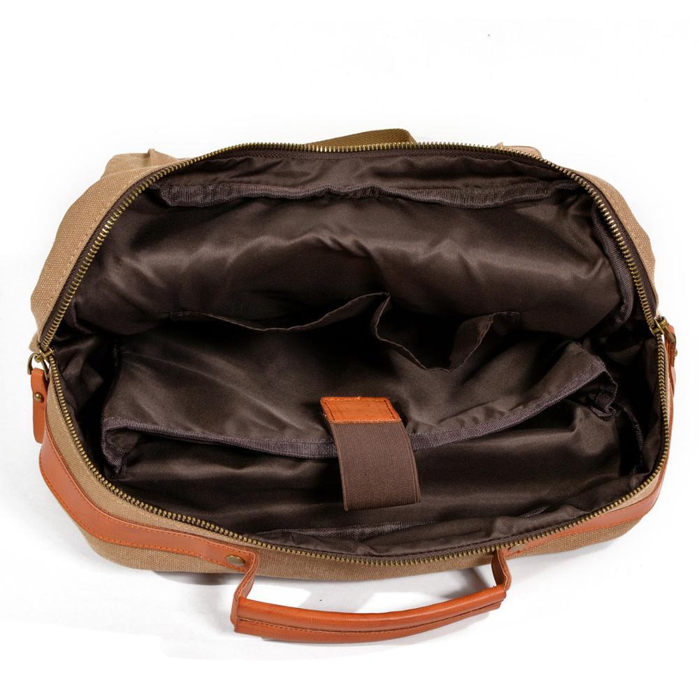 Multi-functional Waterproof Canvas Leather 20 to 35 Litre Backpack-Canvas and Leather Backpack-Innovato Design-Black-Innovato Design