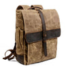 Canvas Leather Traveling 20 to 35 Litre Backpack - InnovatoDesign