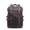 Canvas Leather Waterproof Student Backpack 20 to 35 Litre - InnovatoDesign