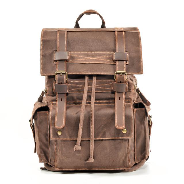 Vintage Brown Leather Casual Backpack 20 to 35 Litre for Men – Innovato ...