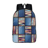 Blue Nylon Denim 20 to 35 Litre Backpack with Pet Design for Children-Denim Backpacks-Innovato Design-MultiColor-Innovato Design