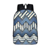 Blue Nylon Denim 20 to 35 Litre Backpack with Pet Design for Children-Denim Backpacks-Innovato Design-Stripes-Innovato Design