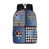 Blue Nylon Denim 20 to 35 Litre Backpack with Pet Design for Children - InnovatoDesign