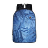 Blue Nylon Denim 20 to 35 Litre Backpack with Pet Design for Children-Denim Backpacks-Innovato Design-Pockets-Innovato Design