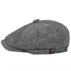 Woolen Herringbone Tweed Newsboy Cap-Hats-Innovato Design-Brown-XL-Innovato Design