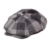 Vintage Plaid Tweed Woolen Newsboy Cap
