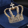 Royal Queen & King Crown with Zirconia and Cross for Wedding - InnovatoDesign
