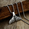 Stainless Steel Dolphin Tail Pendant Necklace - InnovatoDesign