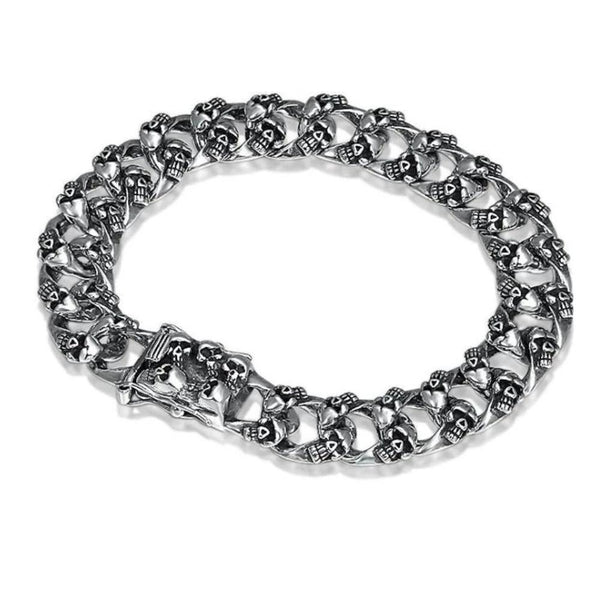 925 Sterling Silver Bracelet With Red Coral & Shiny Beads - 8 Inch Lobster Lock Clasp