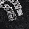 316L Titanium Steel Skull Chain Link Bracelet - InnovatoDesign