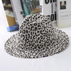 Wide Brim Leopard Wool Felt Fedora Hat-Hats-Innovato Design-Khaki-Innovato Design