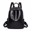 Large Capacity Leather School Bag and Travel Backpack-Backpacks-Innovato Design-Black-Innovato Design