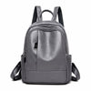 Large Capacity Leather School Bag and Travel Backpack-Backpacks-Innovato Design-Grey-Innovato Design