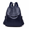 Large Capacity Vintage Leather School Bag and Backpack-Backpacks-Innovato Design-Blue-Innovato Design