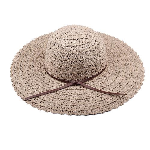 INNOVATO Foldable Floppy Wide Brim Straw Sun Hat-Hats-Innovato Design-Khaki-L-Innovato Design