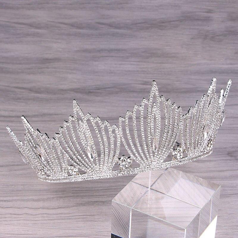 Silver & Gold Princess Wedding or Prom Crystals Crown-Crowns-Innovato Design-Gold-Innovato Design