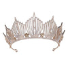 Silver & Gold Princess Wedding or Prom Crystals Crown - InnovatoDesign