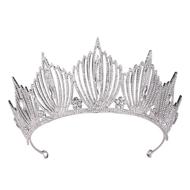 Silver & Gold Princess Wedding or Prom Crystals Crown-Crowns-Innovato Design-Silver-Innovato Design