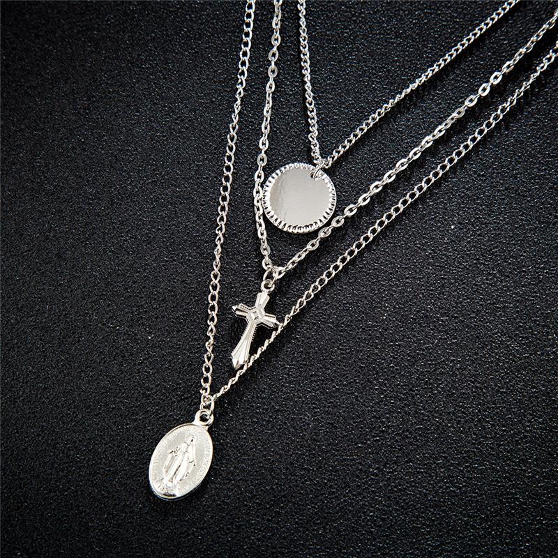 5 Layers Cross Pendants Choker Necklace-Necklaces-Innovato Design-Innovato Design