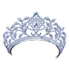 Luxury Baroque Leaf Crown for Women with Clear Zircon - InnovatoDesign