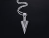 Tribal Viking Spear Blade Pendant with Necklace Chain - InnovatoDesign