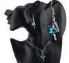 Austrian Crystal Dancing Girl Necklace & Earrings Fashion Jewelry Set