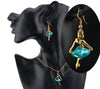 Austrian Crystal Dancing Girl Necklace & Earrings Fashion Jewelry Set