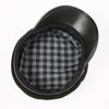 Vintage Genuine Sheepskin Leather Flat Top Military Cap-Hats-Innovato Design-Brown-X-Innovato Design