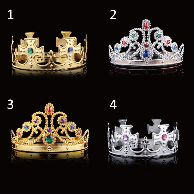 King & Queen Crowns for Prom or Wedding in Gold and Silver-Crowns-Innovato Design-Gold Queen-Innovato Design