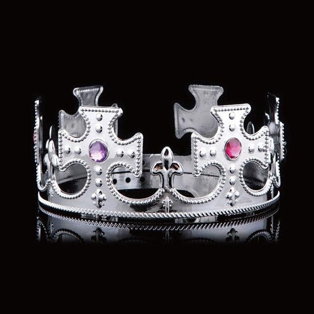 King & Queen Crowns for Prom or Wedding in Gold and Silver-Crowns-Innovato Design-Silver King-Innovato Design