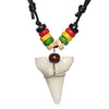 Ceramic Shark Tooth Maori Tribal Bone Wooden Necklace - InnovatoDesign